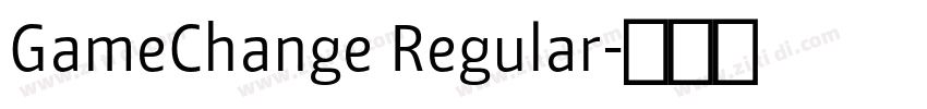 GameChange Regular字体转换 GameChange Regular字体转换